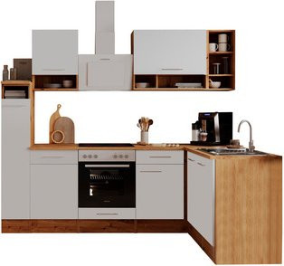 Respekta Winkelküche Hilde in Weiß Matt und Wild Oak, H x B x T: 205 x 250 x 172 cm - Bild 3