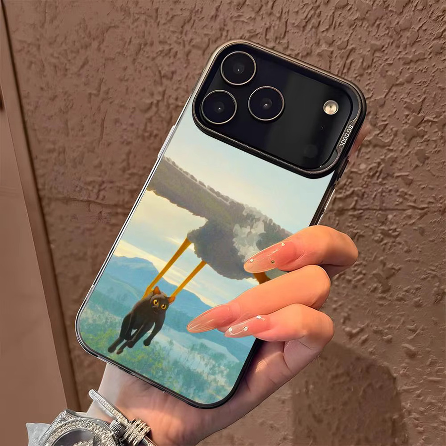 Anime F-Flow Handyhülle für iPhone 11 bis 17 Pro Max, Mehrfarbig, Matt Laser Metallic Aurora Design - Bild 2