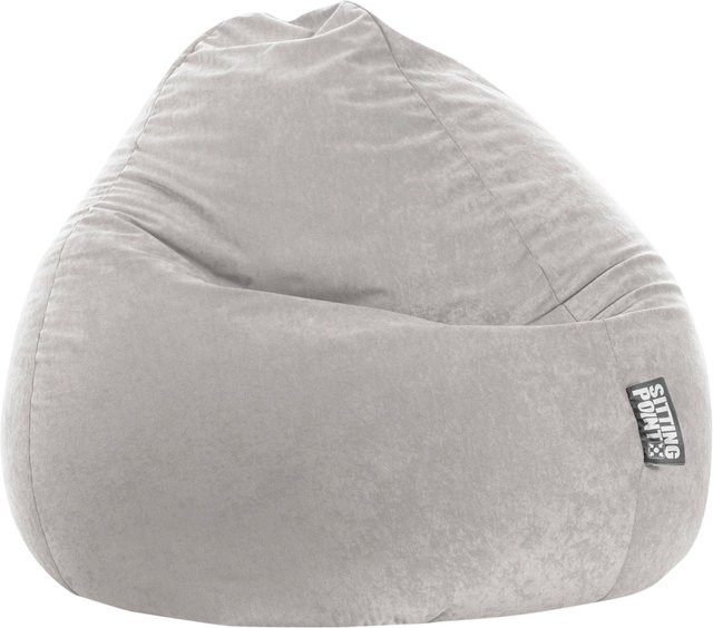 Sitting Point Sitzsack Easy XXL Grau mit abnehmbarem Bezug und Füllöffnung - Bild 1