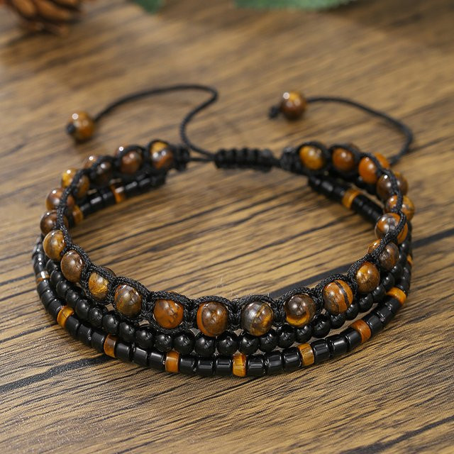 INGX Armband, Tigerauge Stein, Herren - Bild 1