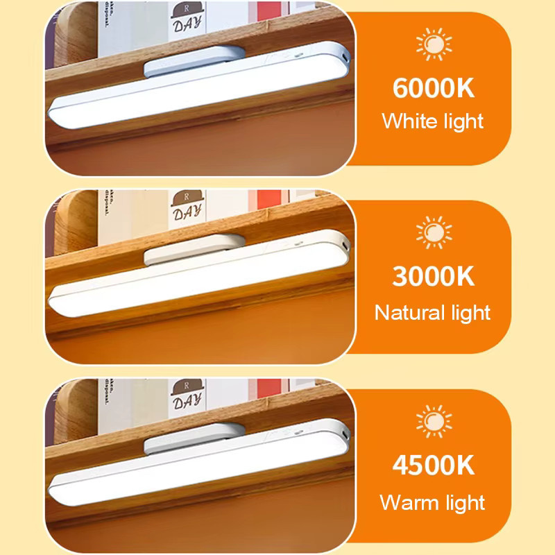 Lyfs LED Schreibtischlampe in Weiß, solarbetrieben und USB wiederaufladbar, magnetische Schrankleuchte mit stufenlosem Dimmer für Schrank, Kleiderschrank oder als Nachtlicht - Bild 3