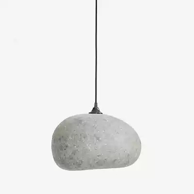 Ay Illuminate Pebble Pendelleuchte in Grau mit Glas aus runder Form