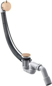 Hansgrohe Flexaplus S Ab-/Überlaufgarnitur für die Badewanne in Polished Red Gold - Bild 1