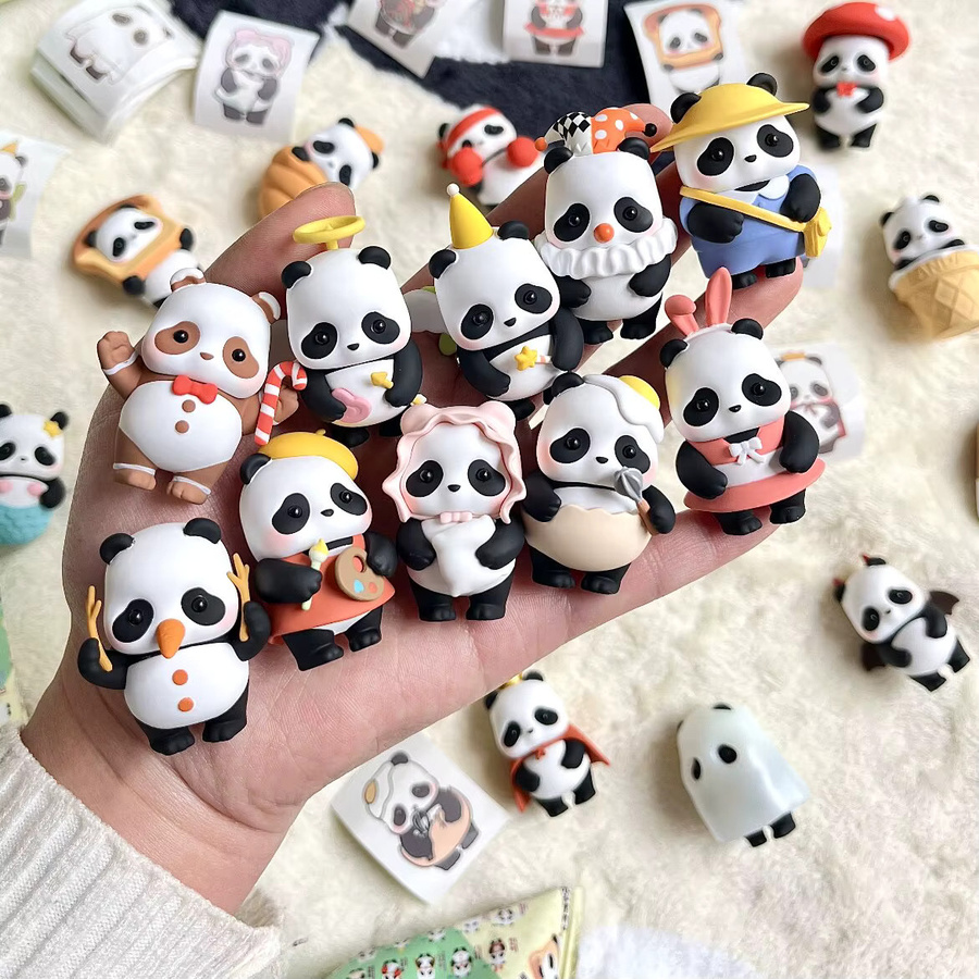 52TOYS Mini Panda Blindbox, PVC-Figur, Tiere, Kunststoff, Bunt / Mehrfarbig - Bild 4
