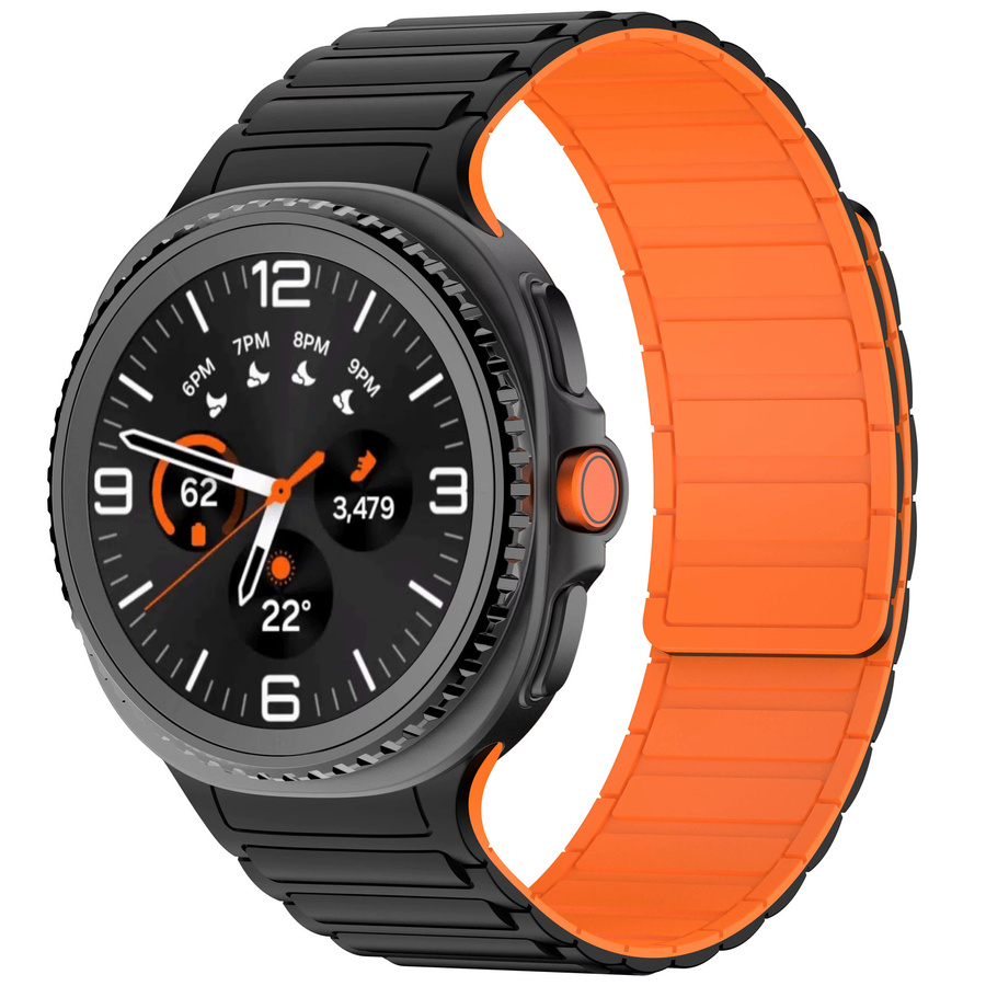 Runcool Uhrenarmband Silikon, orange, Samsung 8 40/44 mm - Bild 1