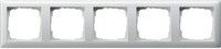 Gira Abdeckrahmen 5-fach Standard55 Reinweiß glänzend IP44 - Bild 1