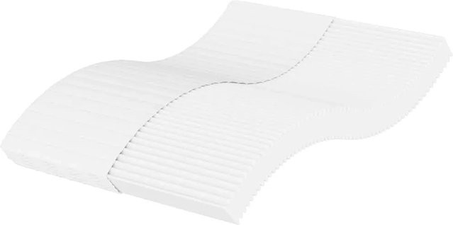 vidaXL Schaumstoffmatratze Comfort Foam in Weiß, B/T: 140 x 220 cm, Härtegrad H2, Höhe: 17 cm - Bild 1