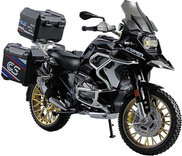 Linyi toy car R1250 Gs Adv Rennmotorrad, Modell, Metall, 1:10, mit Licht und Sound, ab 14 Jahren - Bild 1