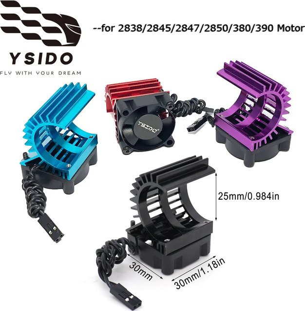 YSIDO Motor-Kühlkörper und Lüfter, Rot, Metall, 1:16, Zubehör - Bild 1