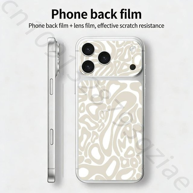 L-Lando Norris Schutzaufkleber Skin Wrap für Apple iPhone 17 Pro Max und iPhone 17 Pro, bunter 3D Rückseiten-Schutzfilm, Multicolor - Bild 1