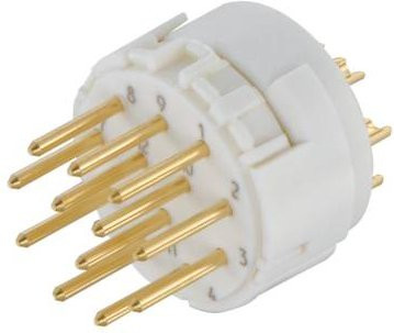 HARTING M23 Einsatz 09151122602 in Weiß mit 12 Polen aus Kunststoff - Bild 1