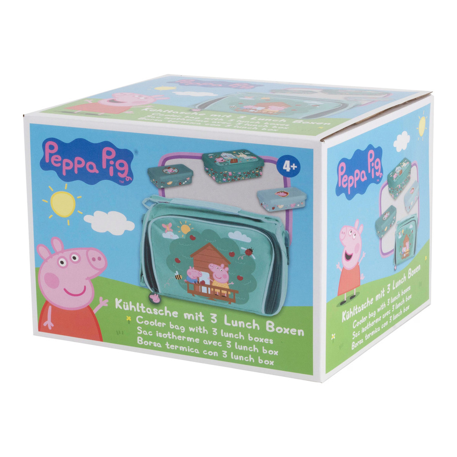 P:OS Peppa Pig Thermotasche 4-teilig in Grün und Multicolour - Bild 1