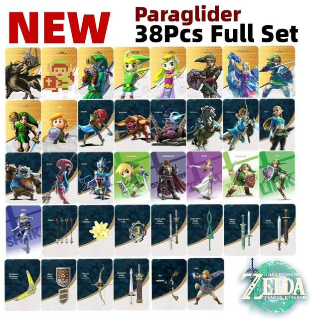Nintendo The Legend of Zelda Amiibo Karten Bunt / Mehrfarbig Set - Bild 1