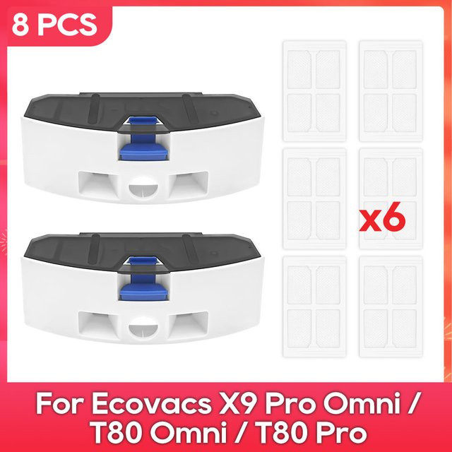 Ecovacs Schmutzwasserbox und Zubehör-Set für X9 Pro Omni, T80 Omni und T80 Pro in Weiß - Bild 1
