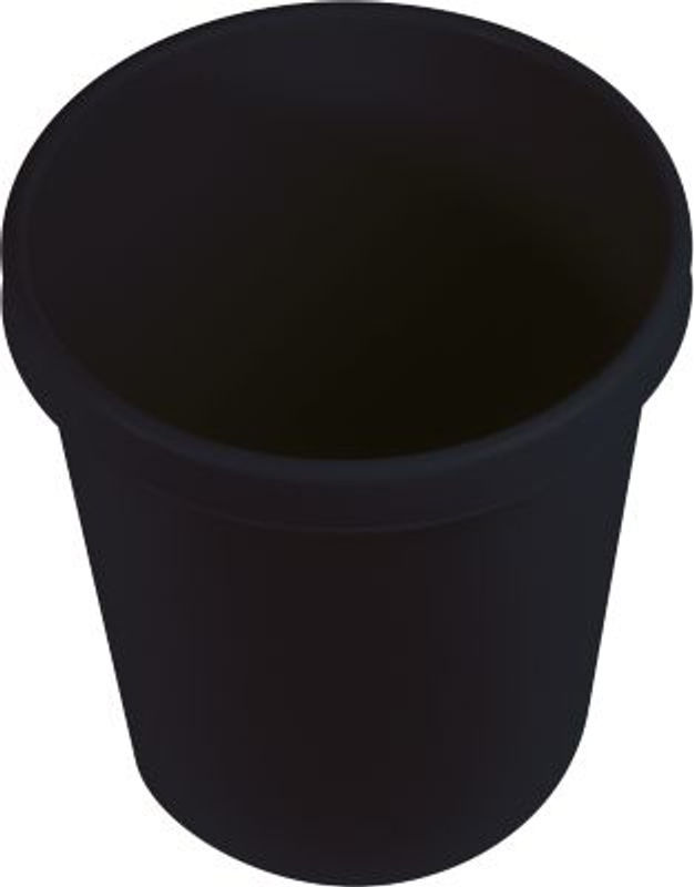 Papierkorb Helit The Green German in Schwarz aus Recyclingkunststoff mit 18 l Volumen, Durchmesser: 31,5 cm, Höhe: 33,1 cm - Bild 2