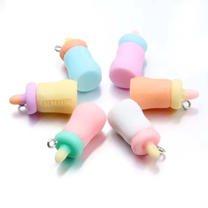 PULCHRITUDE Anhänger, Babyflasche, Harz, Bunt, 12x26 mm, Unisex - Bild 2