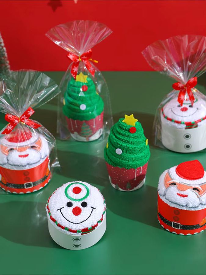 3er-Set ZQNYCY Cartoon Santa und Schneemann Handtücher aus Frottee für Küche und Badezimmer - Bild 5