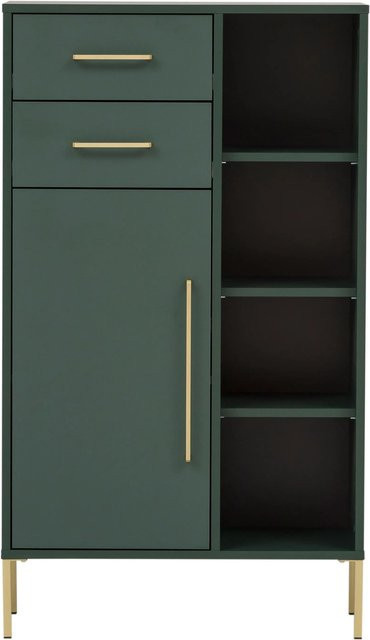 Schildmeyer Highboard Kent Badschrank in Grün, B/T/H: 67,1 x 33,1 x 117,4 cm - Bild 1