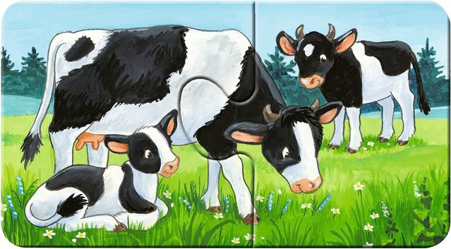 Ravensburger my first puzzles Tierfamilien auf dem Bauernhof, Puzzle, ab 2 Jahren - Bild 1