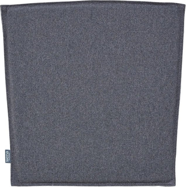 Siena Garden Universal Sitzkissen mit Schaumkern in Charcoal, B/T/H: 44 x 43 x 1,5 cm - Bild 1