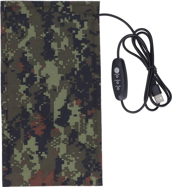 Neoglint Elektrische Stoffheizung mit Kohlefaser und 3 Heizstufen, USB-Stromversorgung DC5V, Mehrfarbig, B/H: 28 x 15 cm - Bild 1