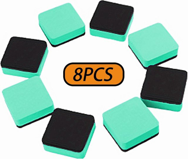Yiran Furniture Magnetische Mini-Radiergummis für Whiteboards, Trockenabwischbare Tafelreiniger für Profis - Bild 1