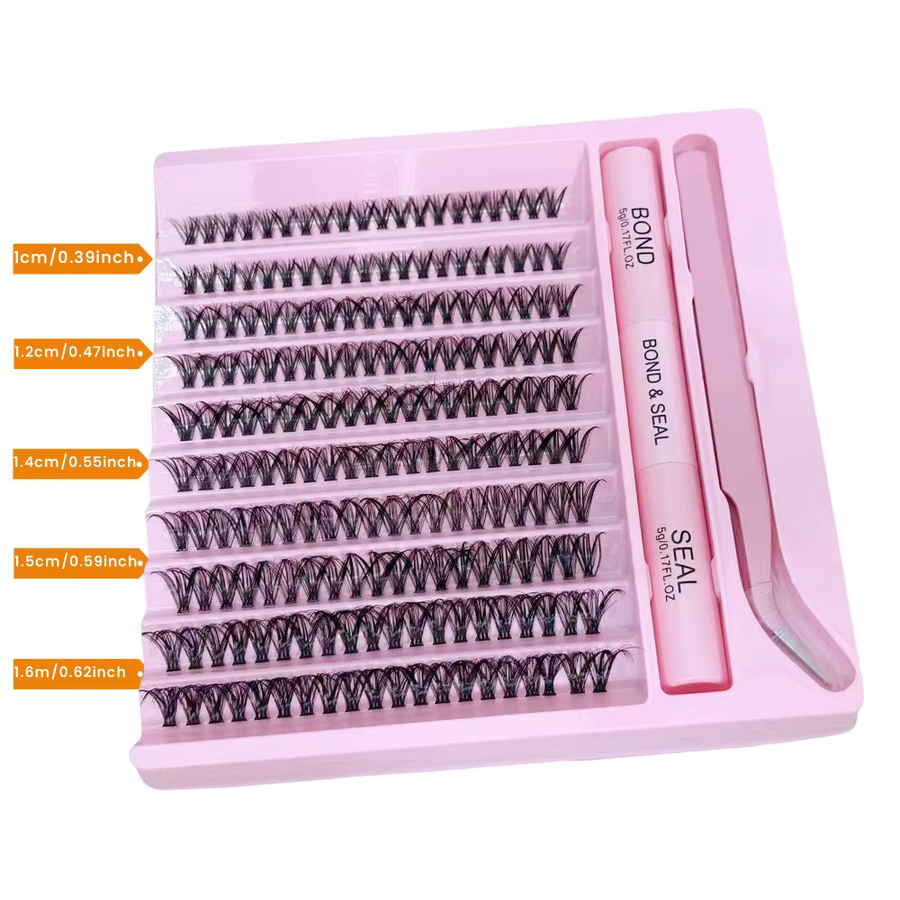 LIMEIKAI Einzelwimpern-Set, Künstliche Nerz-Wimpern, 200 Stück, Unisex - Bild 2