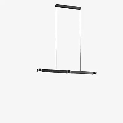 Light Point Optic Linear LED Pendelleuchte in Schwarz, 100 cm - Bild 1