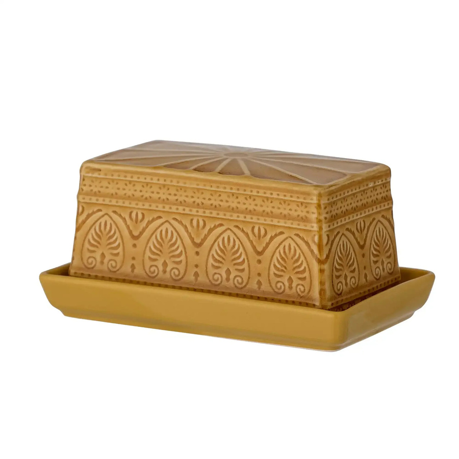 Bloomingville Butterdose aus Keramik in Gelb Rani - Bild 1