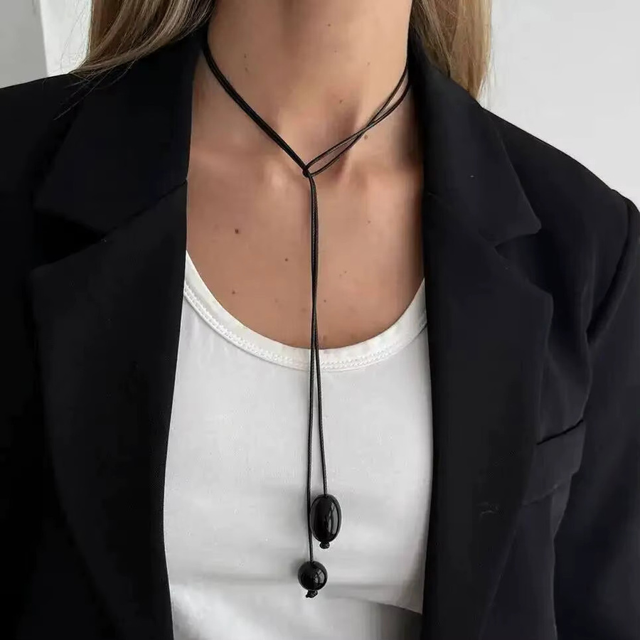 Lacteo Halskette mit Anhänger, Bunt, Perle, Bernstein, Unisex - Bild 1