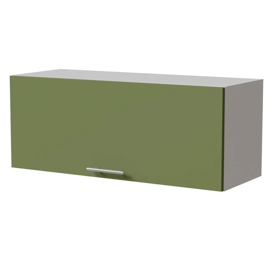 Feldmann-Wohnen Klapphängeschrank Brerra W4B/90 in Weiß und RAL 6025 Farngrün Matt mit Gasdruckdämpfer, B/T/H: 90 x 32,5 x 36 cm - Bild 2