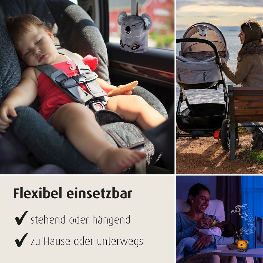 Reer Einschlafhilfe Sleepy Koala Nachtlicht mit Timer in Grau - Bild 5