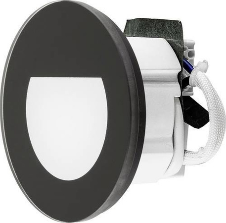 EVN W800902 LED-Wandeinbauleuchte in Schwarz für Möbel und Treppen als Nachtlicht
