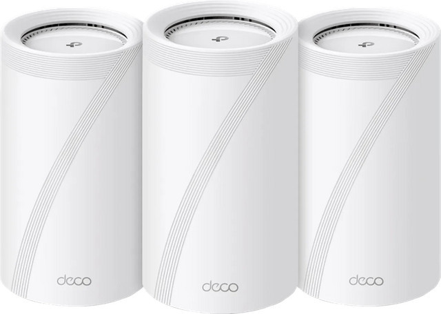 TP-Link Deco BE85 WiFi 7 Tri-Band Mesh-System, 3er-Pack, Weiß - Bild 1