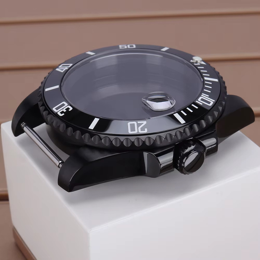 Taucheruhrengehäuse Schwarz, 40 mm, Herren, Saphirglas - Bild 3