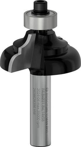 Bosch Profilfräser C in Silber, Schaftdurchmesser: 8 mm, Radius: 4,8 mm, Breite: 9,5 mm, Länge: 14 mm, Gesamthöhe: 57 mm - Bild 1