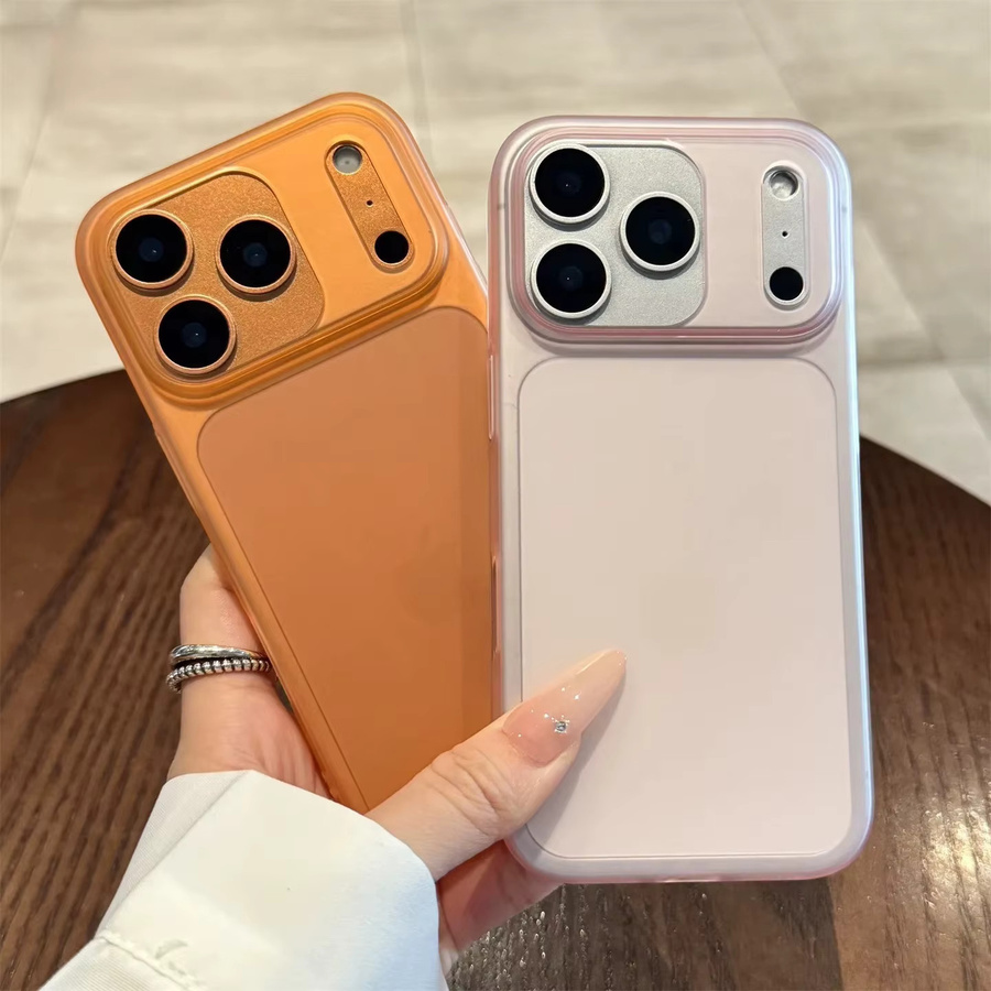 szHAIyu Handyhülle für iPhone 17 Pro Max, ultradünn und matt, durchscheinend, Farben: Transparent, Blau, Orange - Bild 2