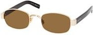 Saint Laurent SL 706 Sonnenbrille, Vollrand, Rechteckig, Unisex, Gold, Brown - Bild 1