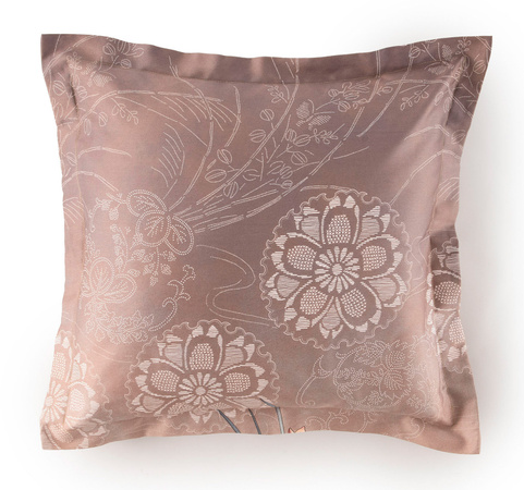 Bassetti Mako-Satin Kissenhülle BW ESPERIDI mit Reißverschluss, Beige, B/H: 40 x 40 cm