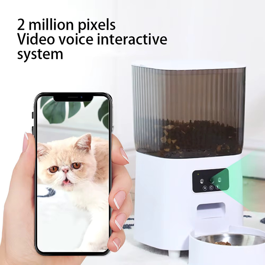 ZYfeeder Smart WiFi APP Kamera Automatischer Pet Feeder in Weiß mit Video Funktion für Katzen und Hunde, 5 l Füllmenge - Bild 4