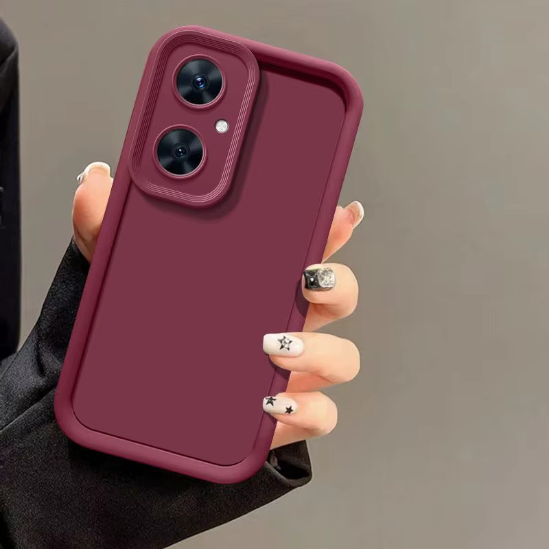 Stoßfeste Matte Rückseite Schutzhülle für Huawei nova 11i und nova Y73 in Rot - Bild 2