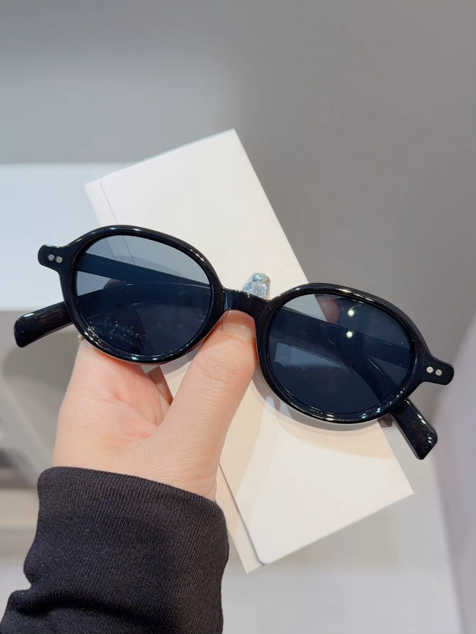Hindfield Korrektionsbrille, Kunststoff, Vollrand, rund, Unisex, schwarz - Bild 1