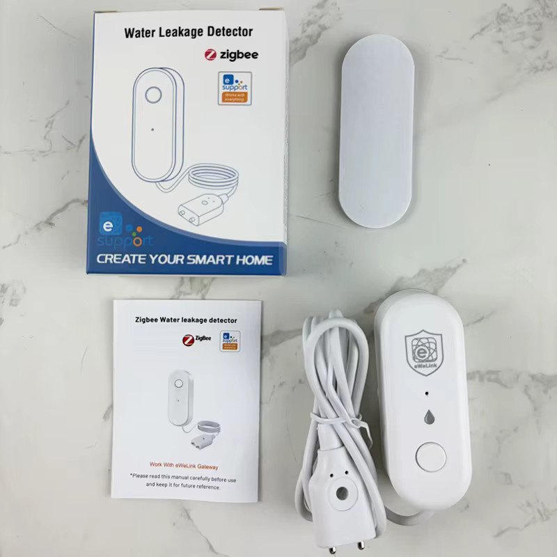 Earykong Zigbee Wasserleckagesensor in Weiß für Zuhause und Küche mit eWelink App Fernsteuerung und Hochwasserschutz-Alarm - Bild 3
