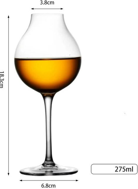 Whisky Copita Kristallglas Tasting-Glas von Yiran Furniture, transparent, Volumen: 200 ml - Bild 1