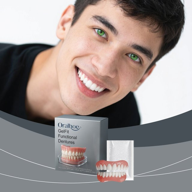 Oralhoe Prothesenset, obere und untere Veneers, Silikon-Set - Bild 1