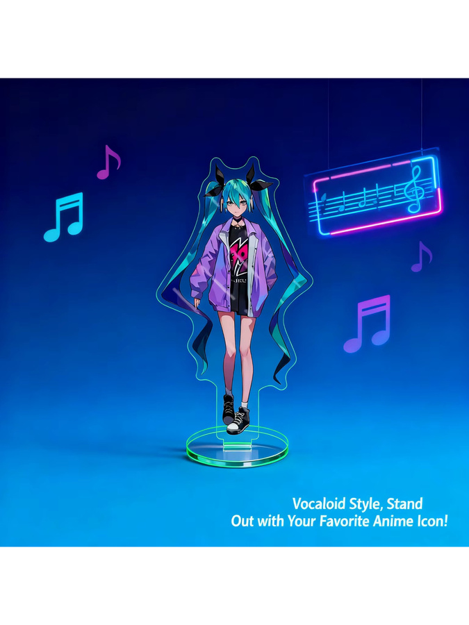 Hatsune Miku Großer Standee, Acryl-Standfigur, Bunt / Mehrfarbig - Bild 2