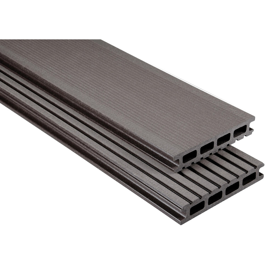 Kovalex WPC Terrassendiele gebürstet Graubraun B/H/T: 14,5 cm x 2,6 cm x 430 cm - Bild 2