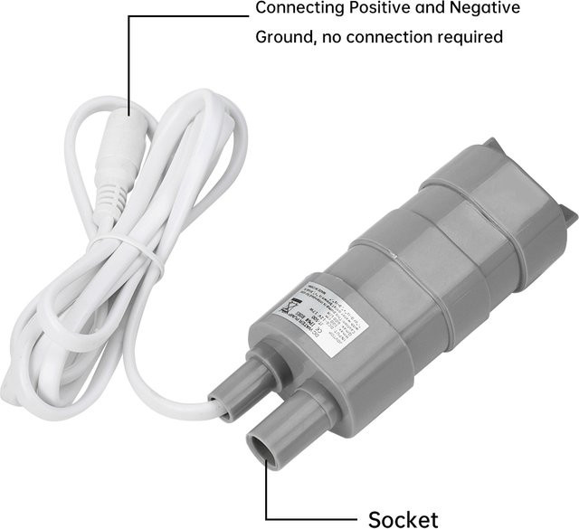 JT-500 DC Tauchpumpenlift Mikorausrüstung in Grau, 10 l/m Förderleistung, 5 Meter Förderhöhe, 12 V/24 V, 17 W, für Gartenbewässerung und Waschmaschinen - Bild 1