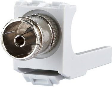 Metz Connect KOAX Modul mit F/IEC-Buchse in Weiß - Bild 1