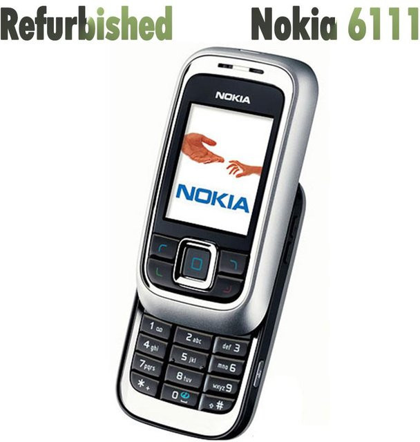 Generalüberholtes Nokia 6111 Mobiltelefon in Rosa mit 1 SIM-Karte, Akku und Ladegerät - Bild 1